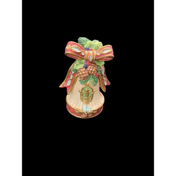 Fitz And Floyd Collector's Series Bells Florentine Christmas Annual Bell 1998 Ed - Picture 6 of 9